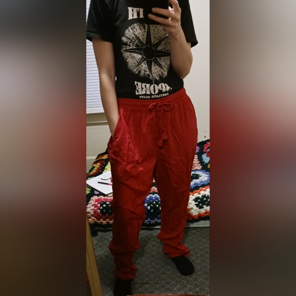 100% Cotton Lounge Pants, Free Size, made in Nepal